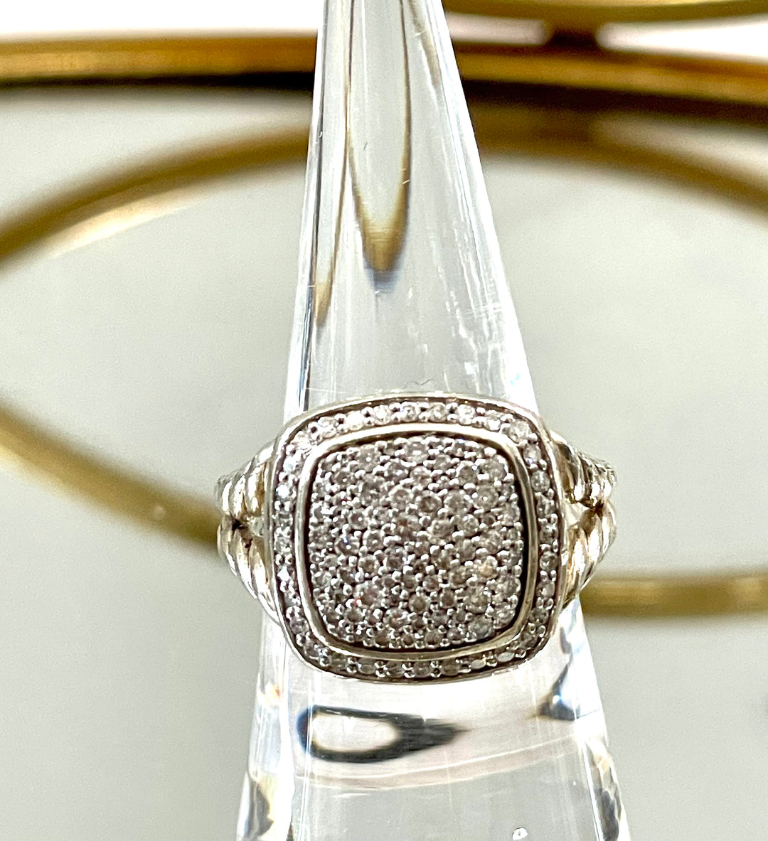 DAVID YURMAN ALBION® STERLING SILVER PAVE DIAMONDS RING