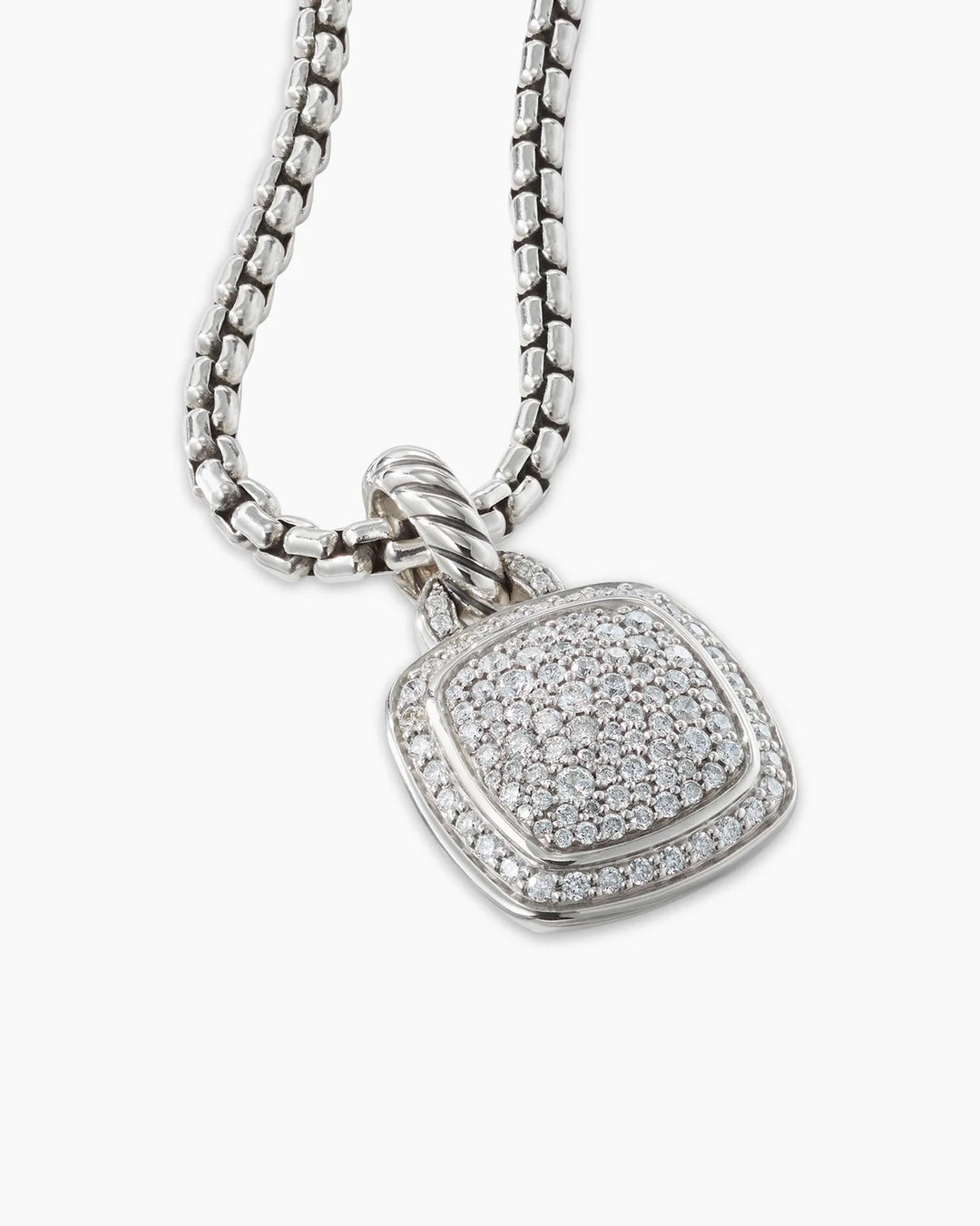 DAVID YURMAN ALBION® STERLING SILVER PAVE DIAMONDS PENDANT NECKLACE