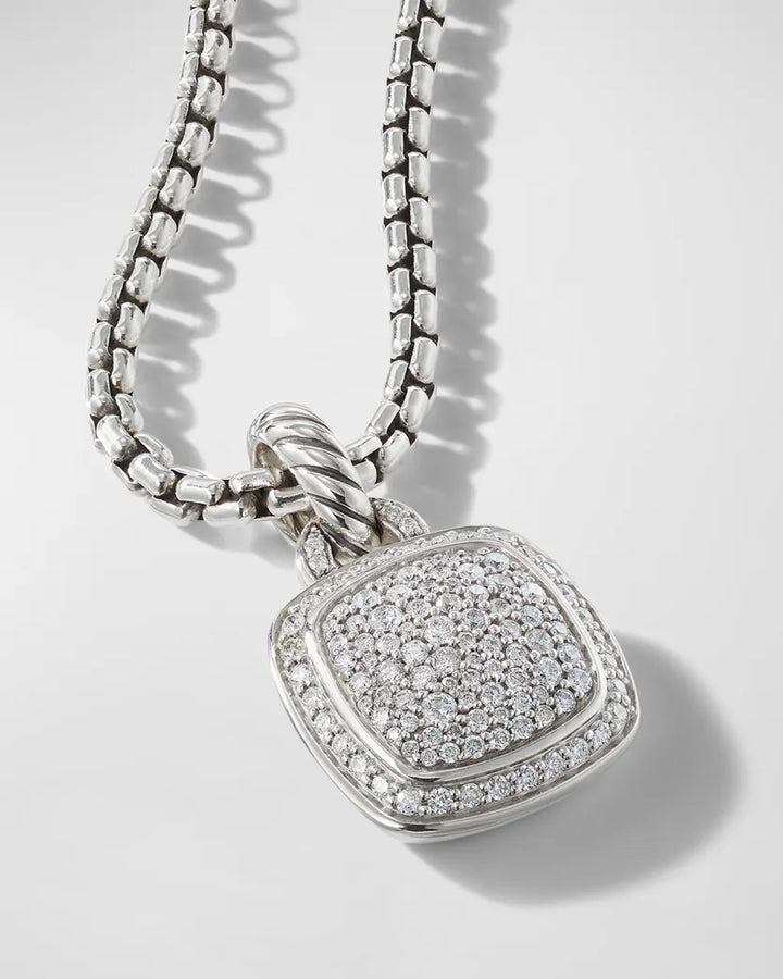 DAVID YURMAN ALBION® STERLING SILVER PAVE DIAMONDS PENDANT NECKLACE