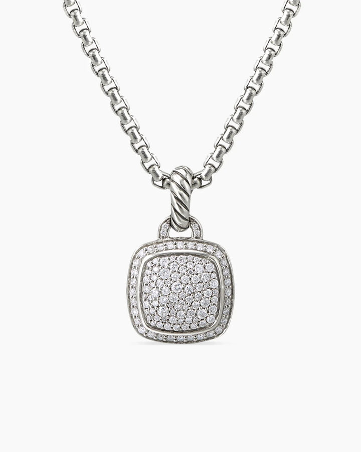 DAVID YURMAN ALBION® STERLING SILVER PAVE DIAMONDS PENDANT NECKLACE