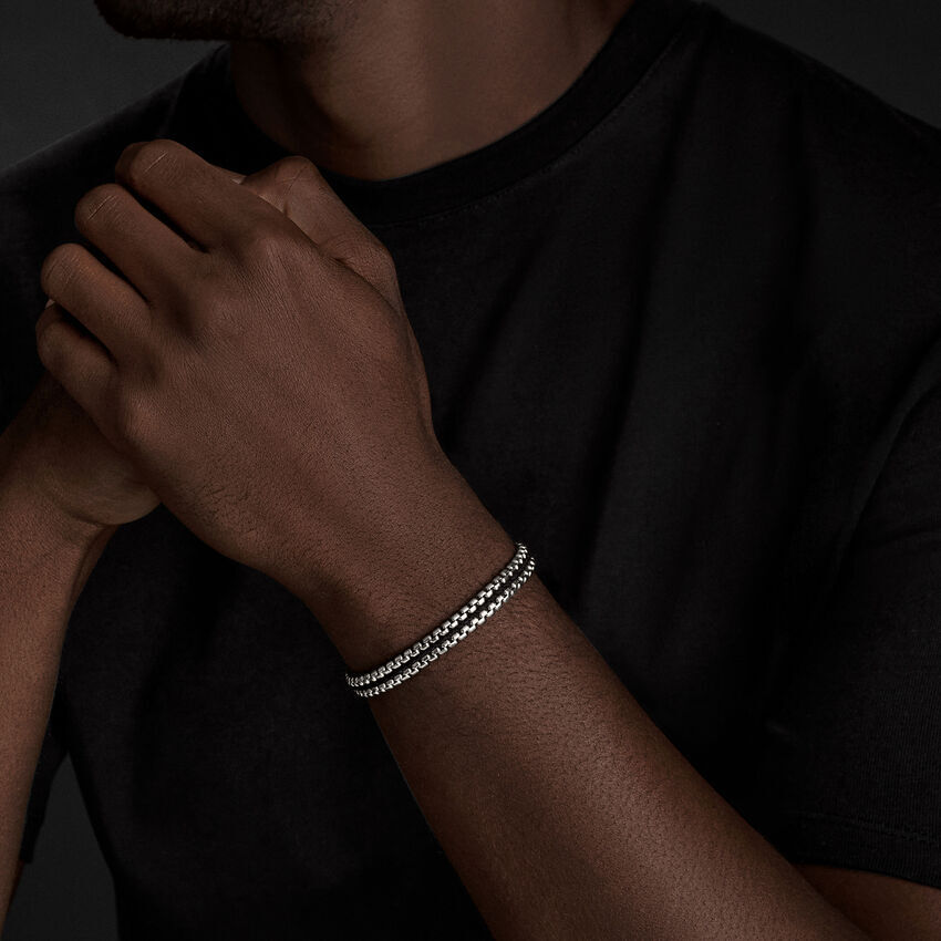 DAVID YURMAN CHAIN WOVEN BOX CHAIN BRACELETS