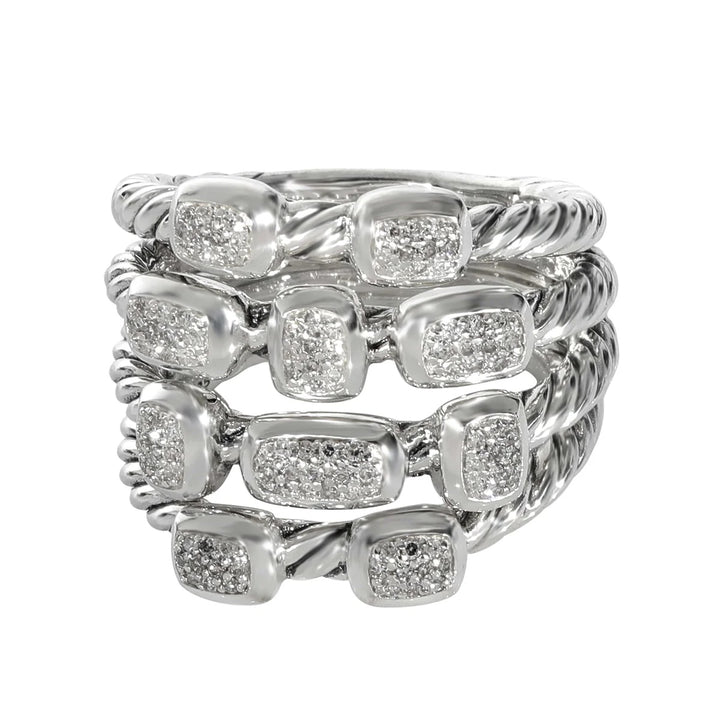 DAVID YURMAN FOUR ROW DIAMOND CONFETTI RING
