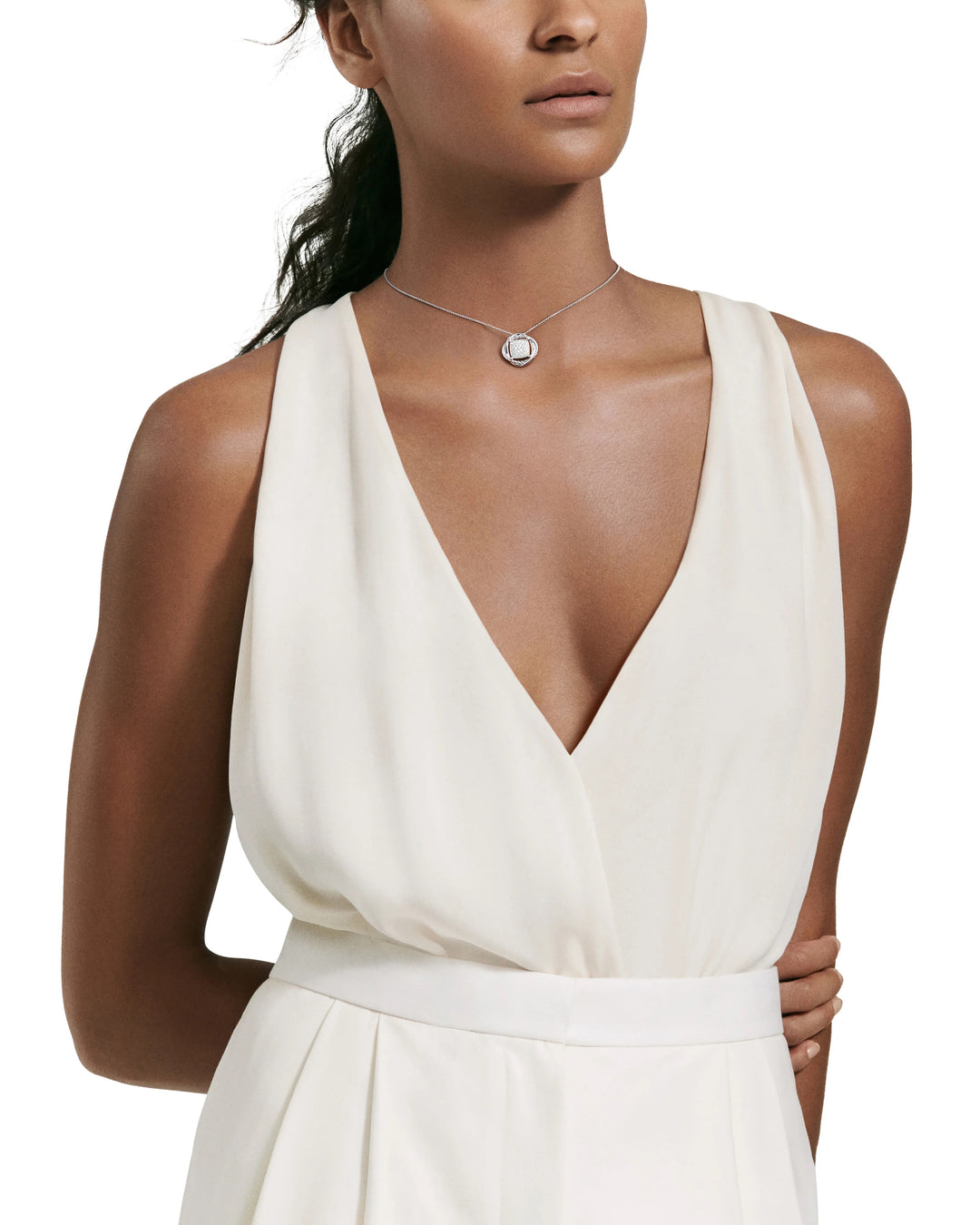 DAVID YURMAN INFINITY DIAMONDS PENDANT NECKLACE