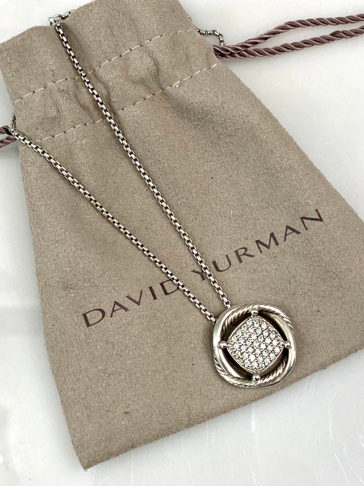 DAVID YURMAN INFINITY DIAMONDS PENDANT NECKLACE