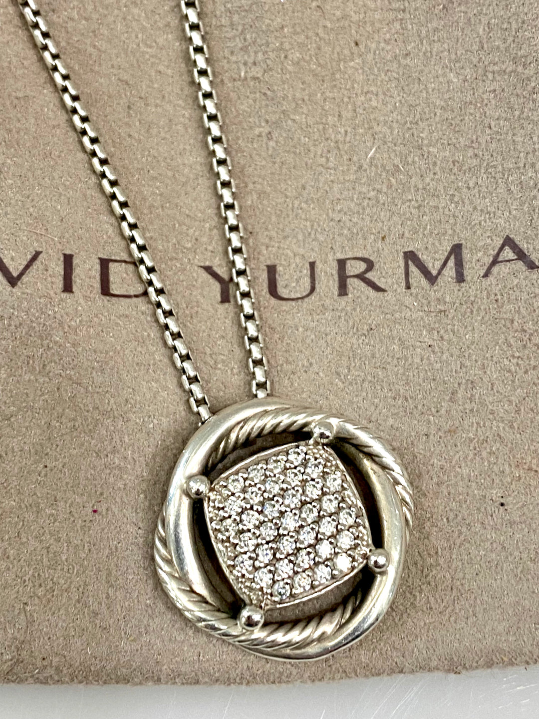 DAVID YURMAN INFINITY DIAMONDS PENDANT NECKLACE