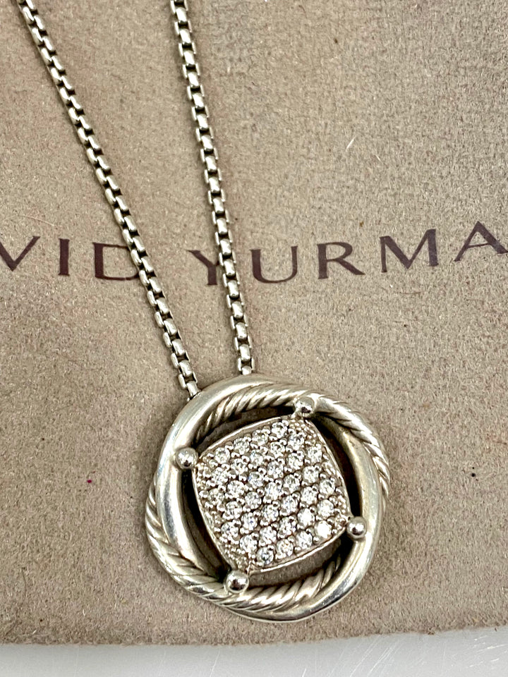 DAVID YURMAN INFINITY DIAMONDS PENDANT NECKLACE
