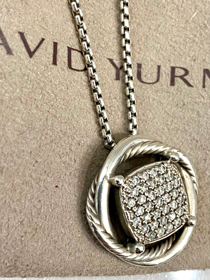 DAVID YURMAN INFINITY DIAMONDS PENDANT NECKLACE