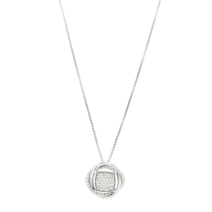 DAVID YURMAN INFINITY DIAMONDS PENDANT NECKLACE
