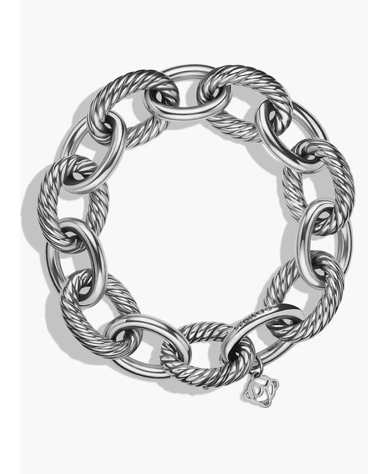 DAVID YURMAN OVAL LINK STERLING SILVER CHAIN BRACELET