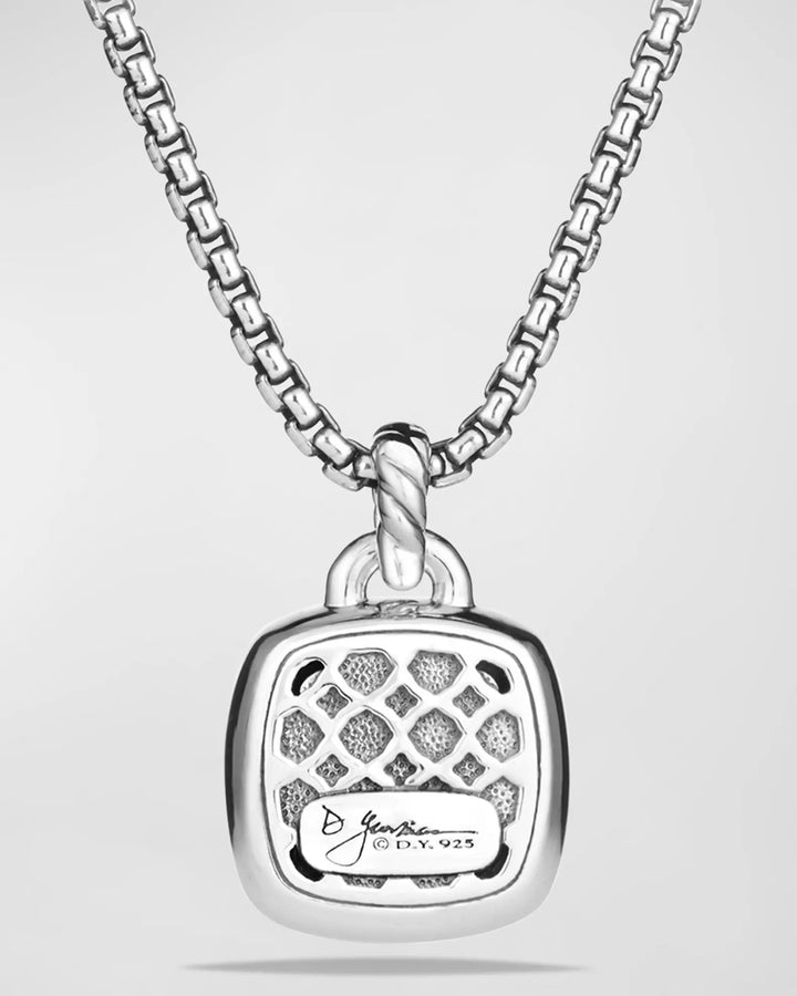 DAVID YURMAN PRASIOLITE ALBION AND DIAMONDS PENDANT NECKLACE