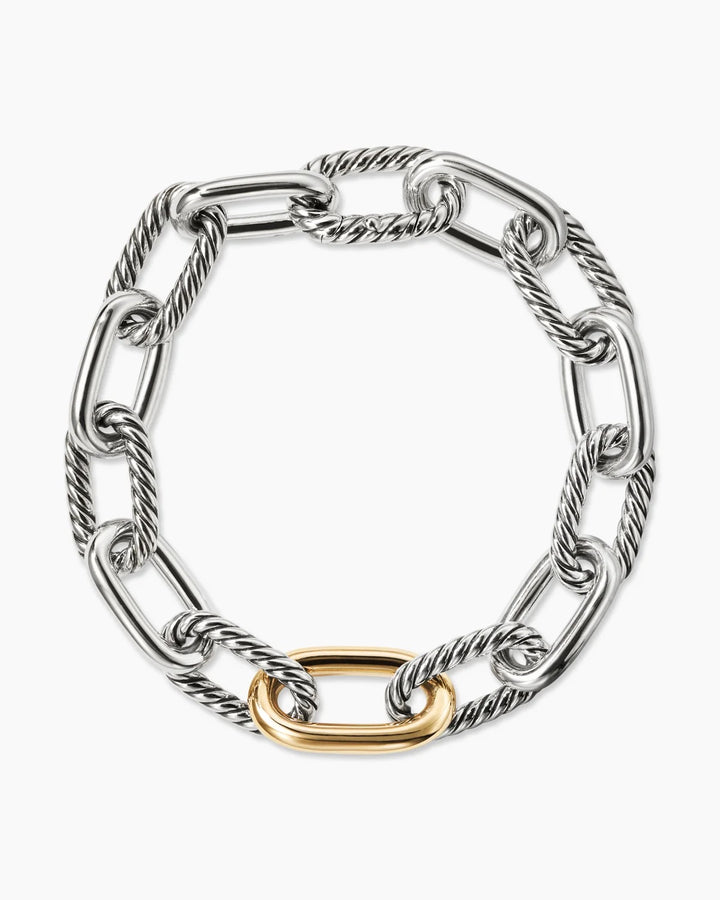 DAVID YURMAN STERLING SILVER 18K GOLD MADISON® CHAIN BRACELET