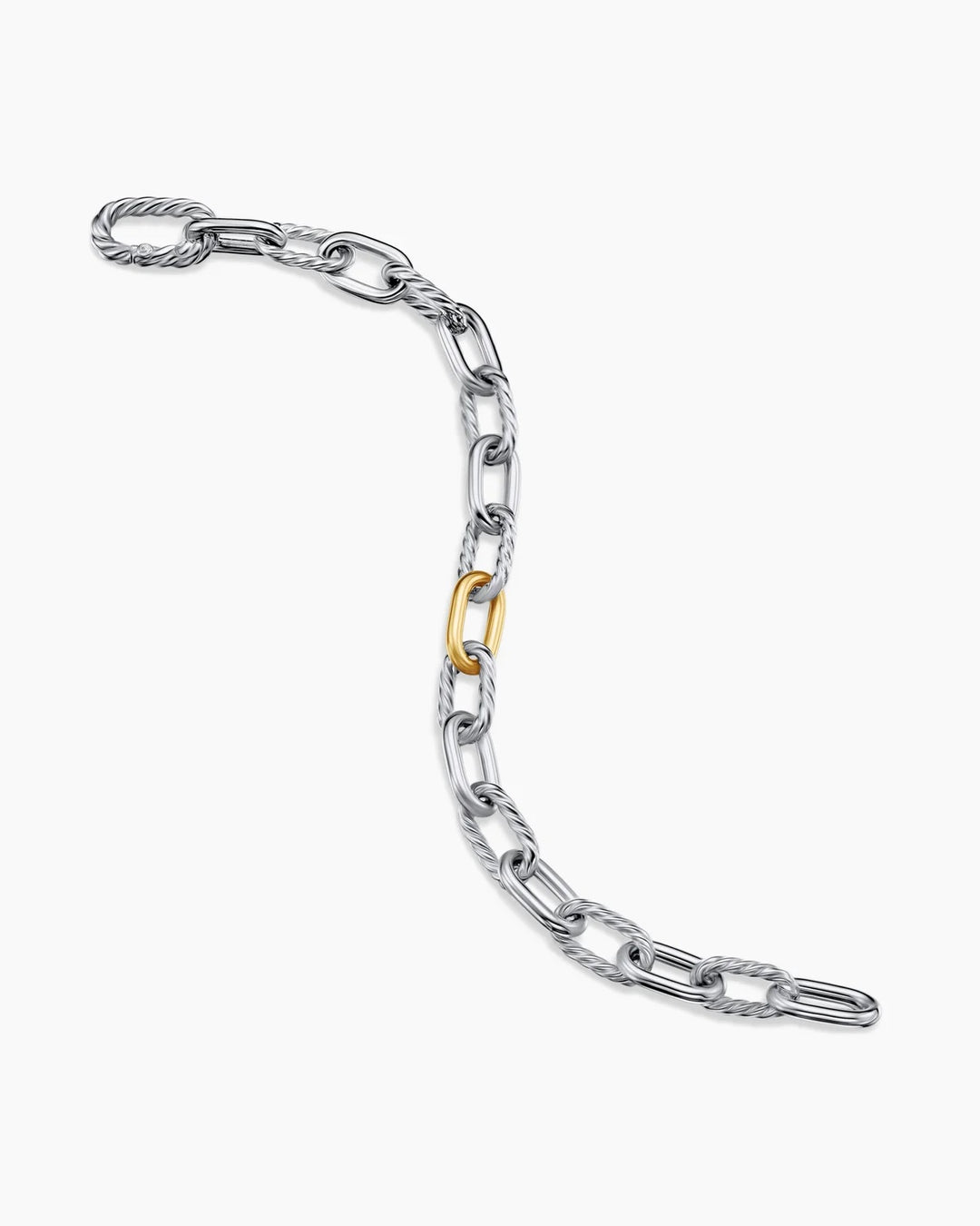 DAVID YURMAN STERLING SILVER 18K GOLD MADISON® CHAIN BRACELET