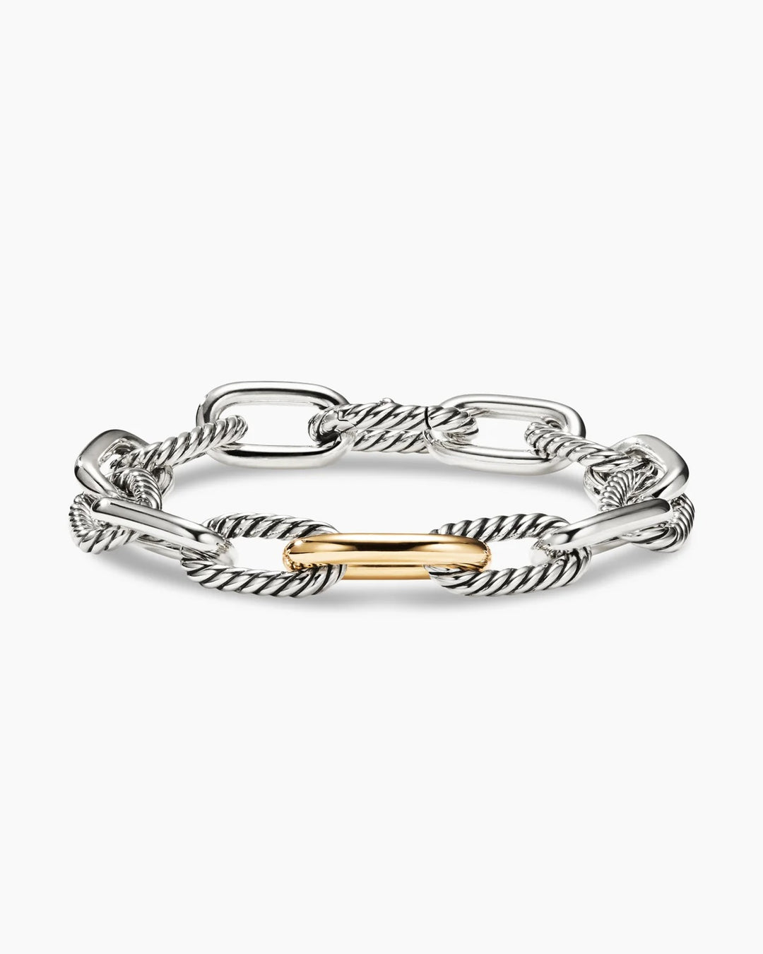 DAVID YURMAN STERLING SILVER 18K GOLD MADISON® CHAIN BRACELET