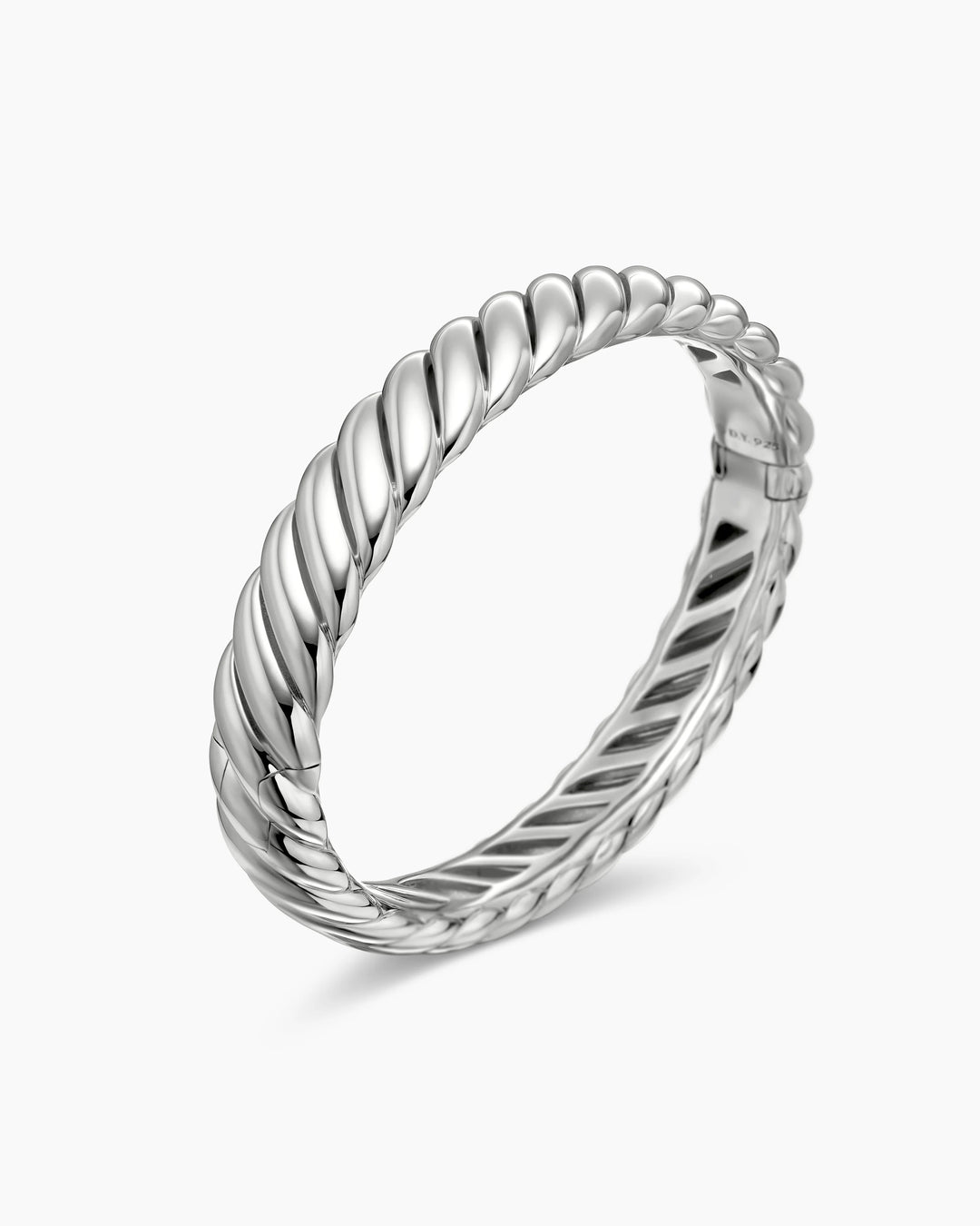 DAVID YURMAN STERLING SILVER SCULPTED CABLE 10MM BRACELET