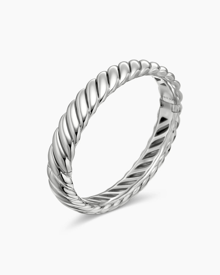 DAVID YURMAN STERLING SILVER SCULPTED CABLE 10MM BRACELET