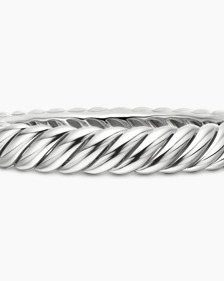 DAVID YURMAN STERLING SILVER SCULPTED CABLE 10MM BRACELET