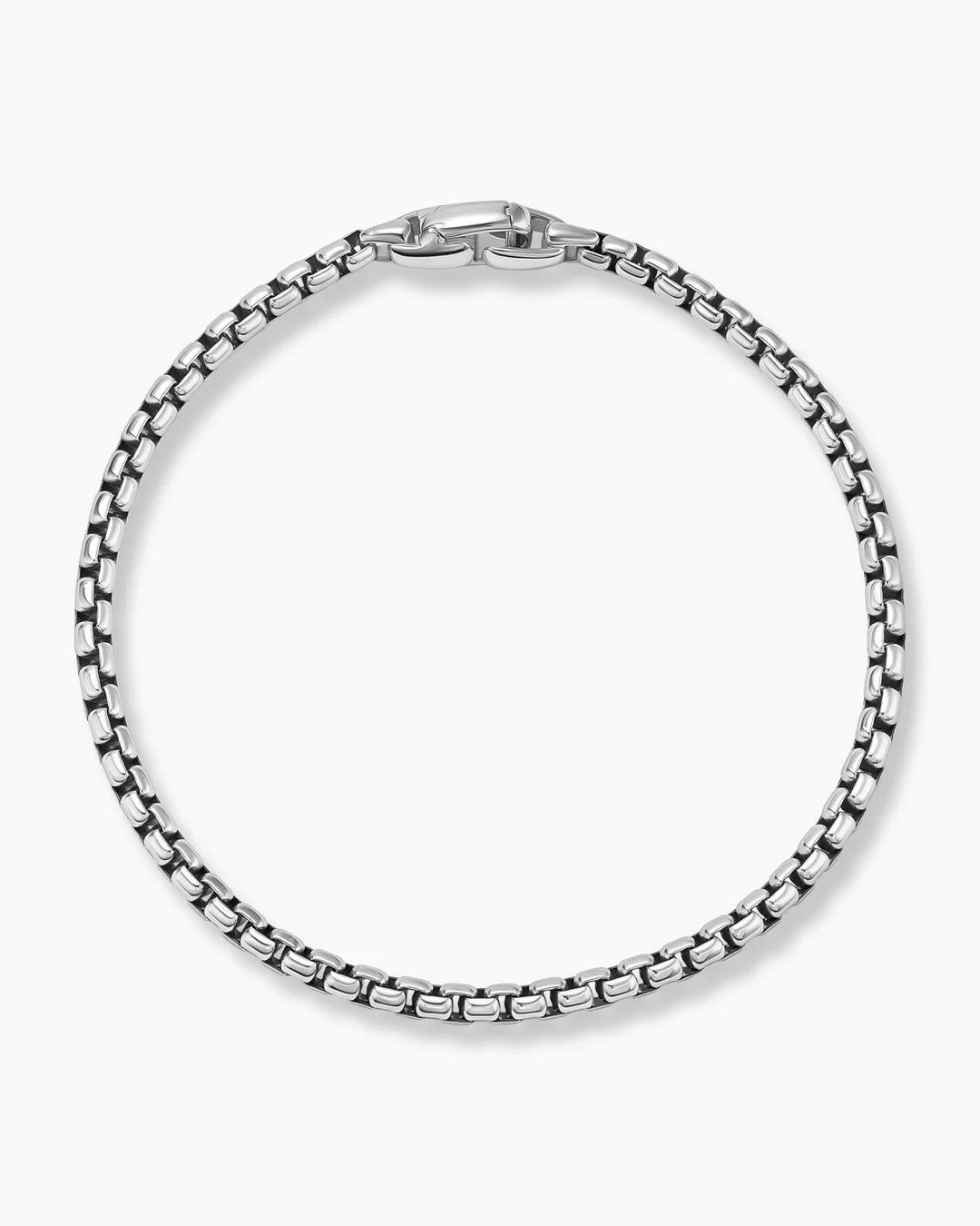 DAVID YURMAN STERLING SILVER BOX CHAIN BRACELET