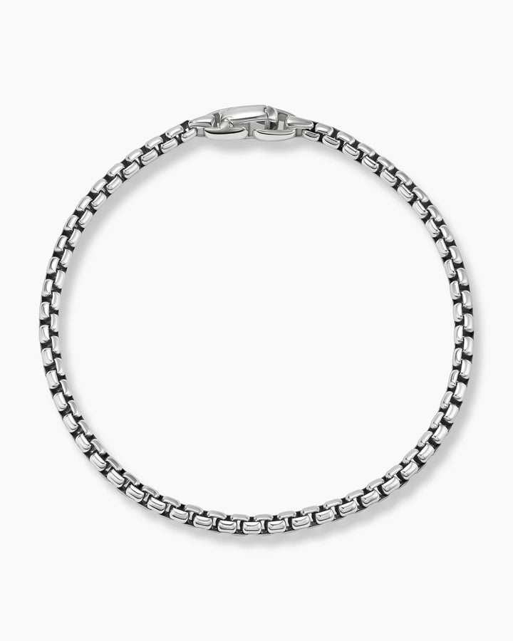 DAVID YURMAN STERLING SILVER BOX CHAIN BRACELET