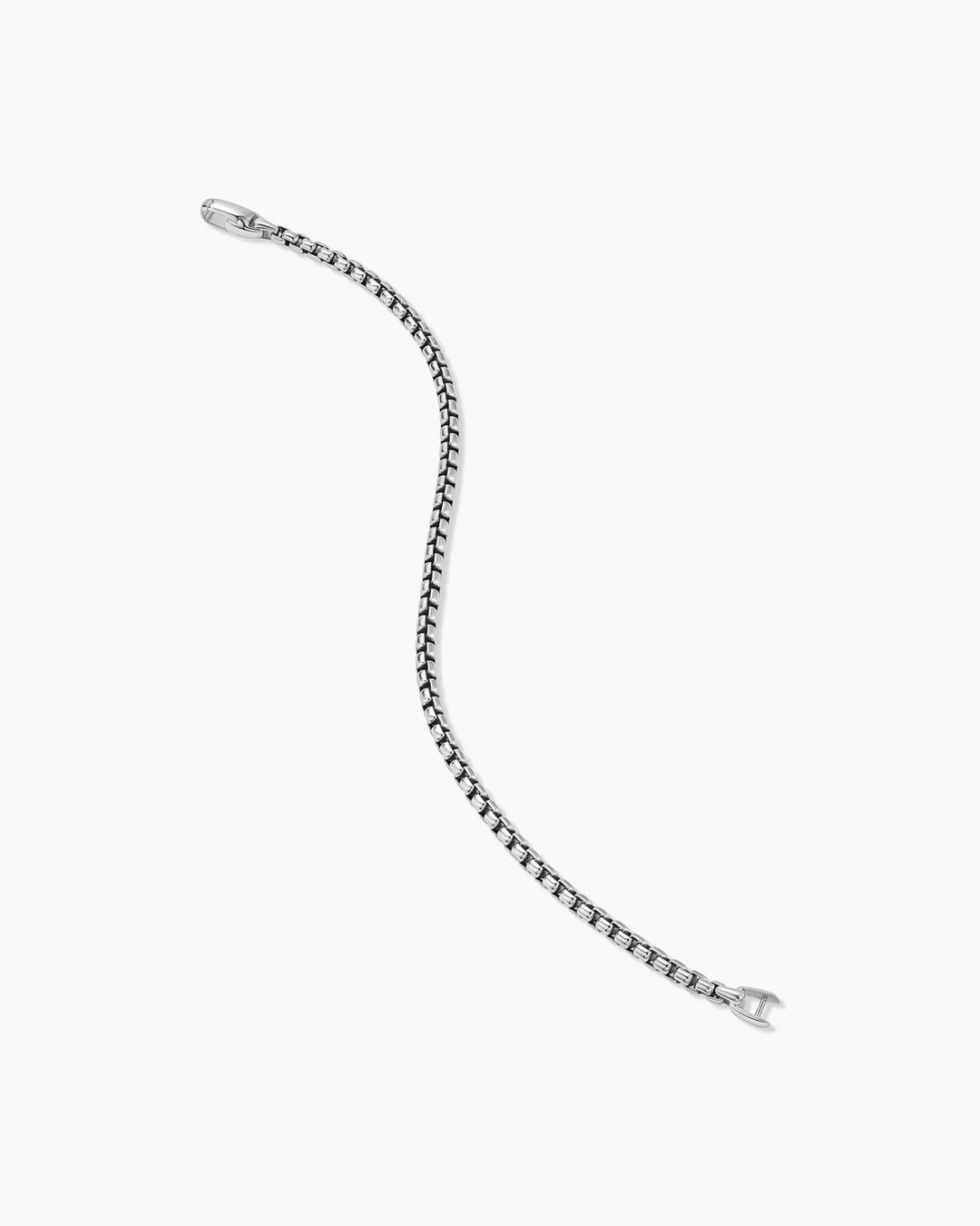 DAVID YURMAN STERLING SILVER BOX CHAIN BRACELET