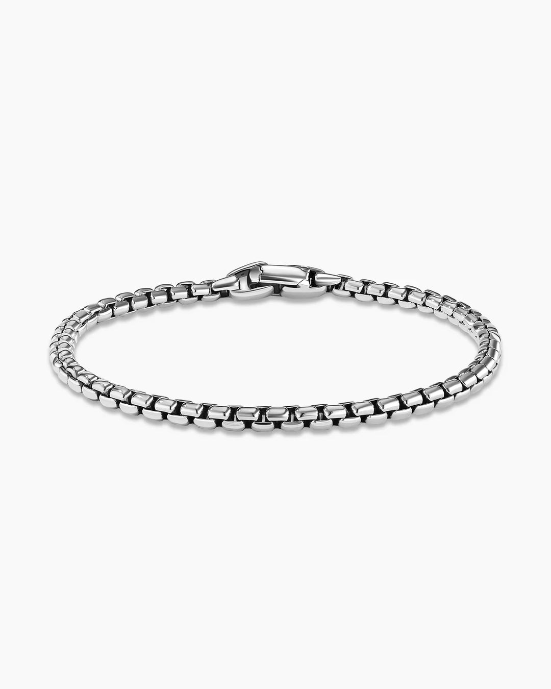 DAVID YURMAN STERLING SILVER BOX CHAIN BRACELET