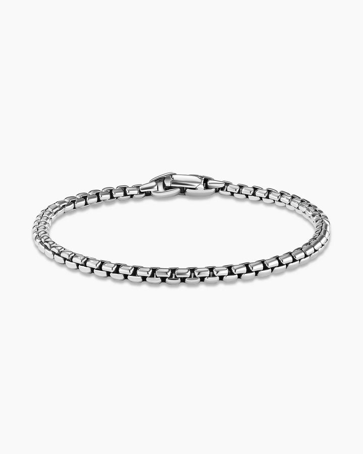 DAVID YURMAN STERLING SILVER BOX CHAIN BRACELET