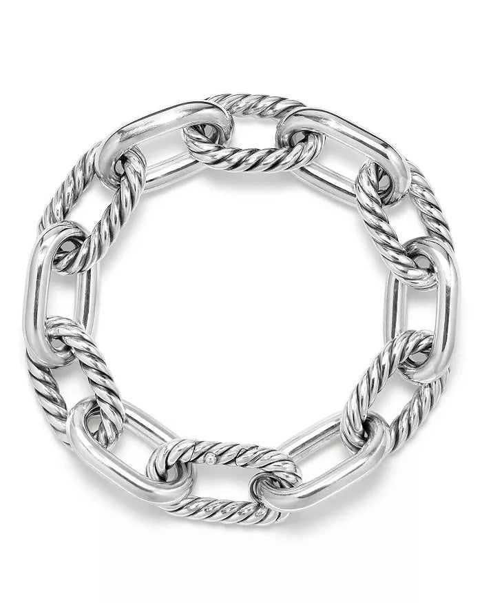 DAVID YURMAN STERLING SILVER OVAL LINK CHAIN BRACELET