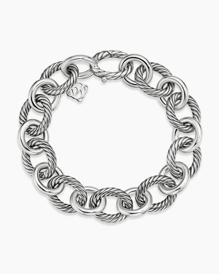 DAVID YURMAN STERLING SILVER OVAL LINK CHAIN BRACELET