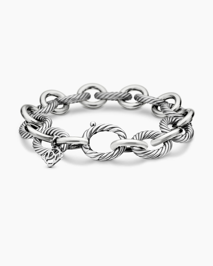 DAVID YURMAN STERLING SILVER OVAL LINK CHAIN BRACELET