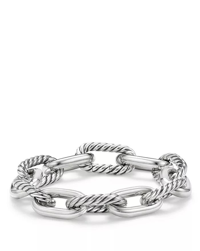 DAVID YURMAN STERLING SILVER OVAL LINK CHAIN BRACELET