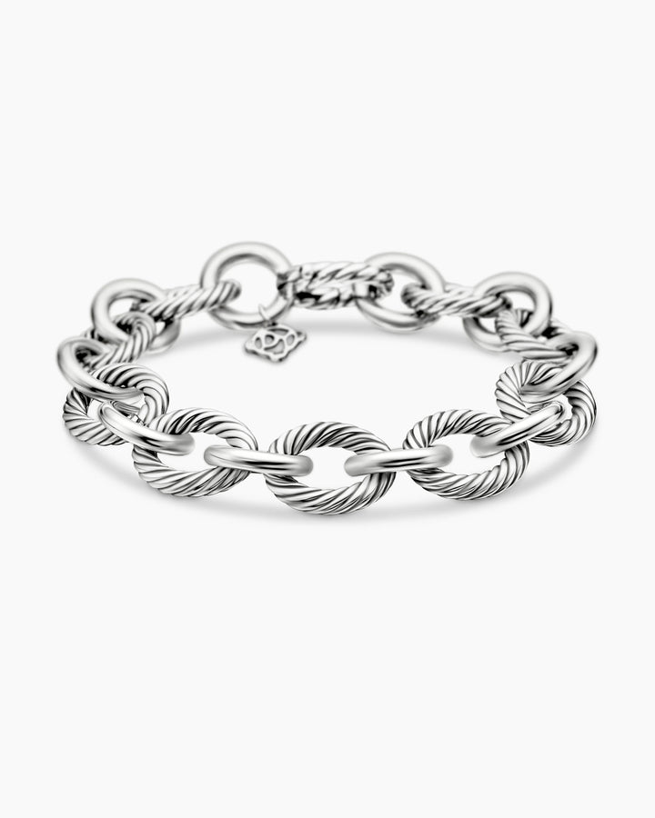DAVID YURMAN STERLING SILVER OVAL LINK CHAIN BRACELET
