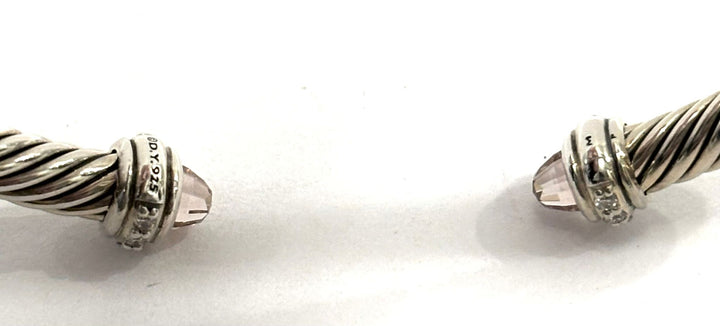 DY Cablespira® FLEX STERLING SILVER CITRINE &amp; DIAMONDS BRACELET