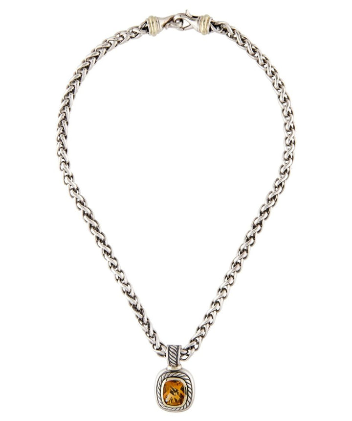 DAVID YURMAN CITRINE 14K GOLD PENDANT