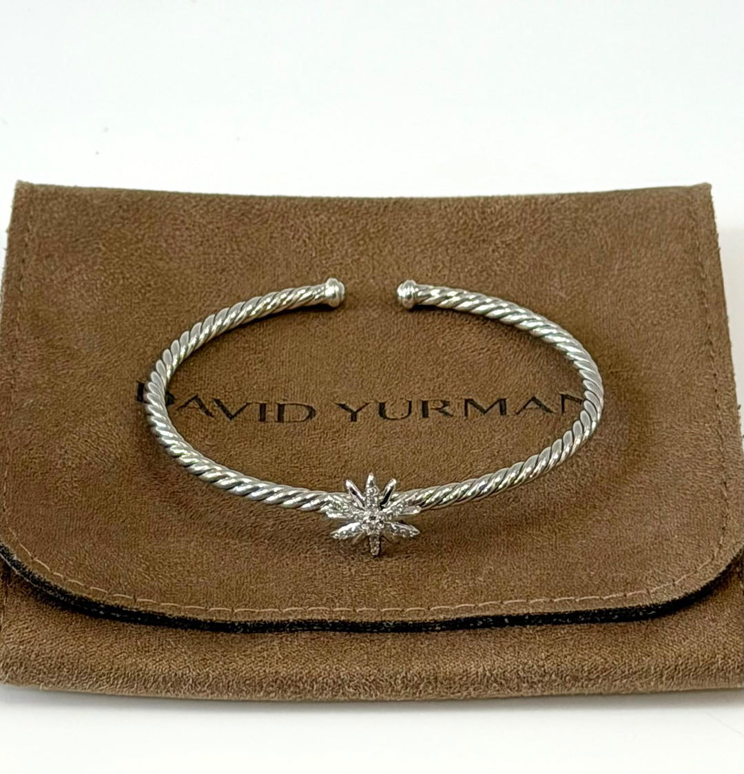 DAVID YURMAN STARBURST CENTER DIAMOND STATION BRACELET