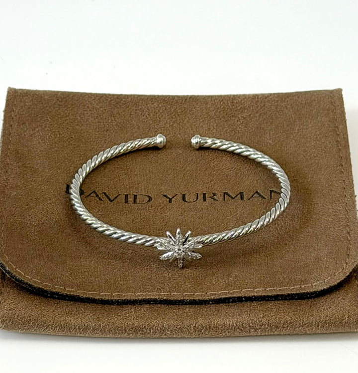 DAVID YURMAN STARBURST CENTER DIAMOND STATION BRACELET