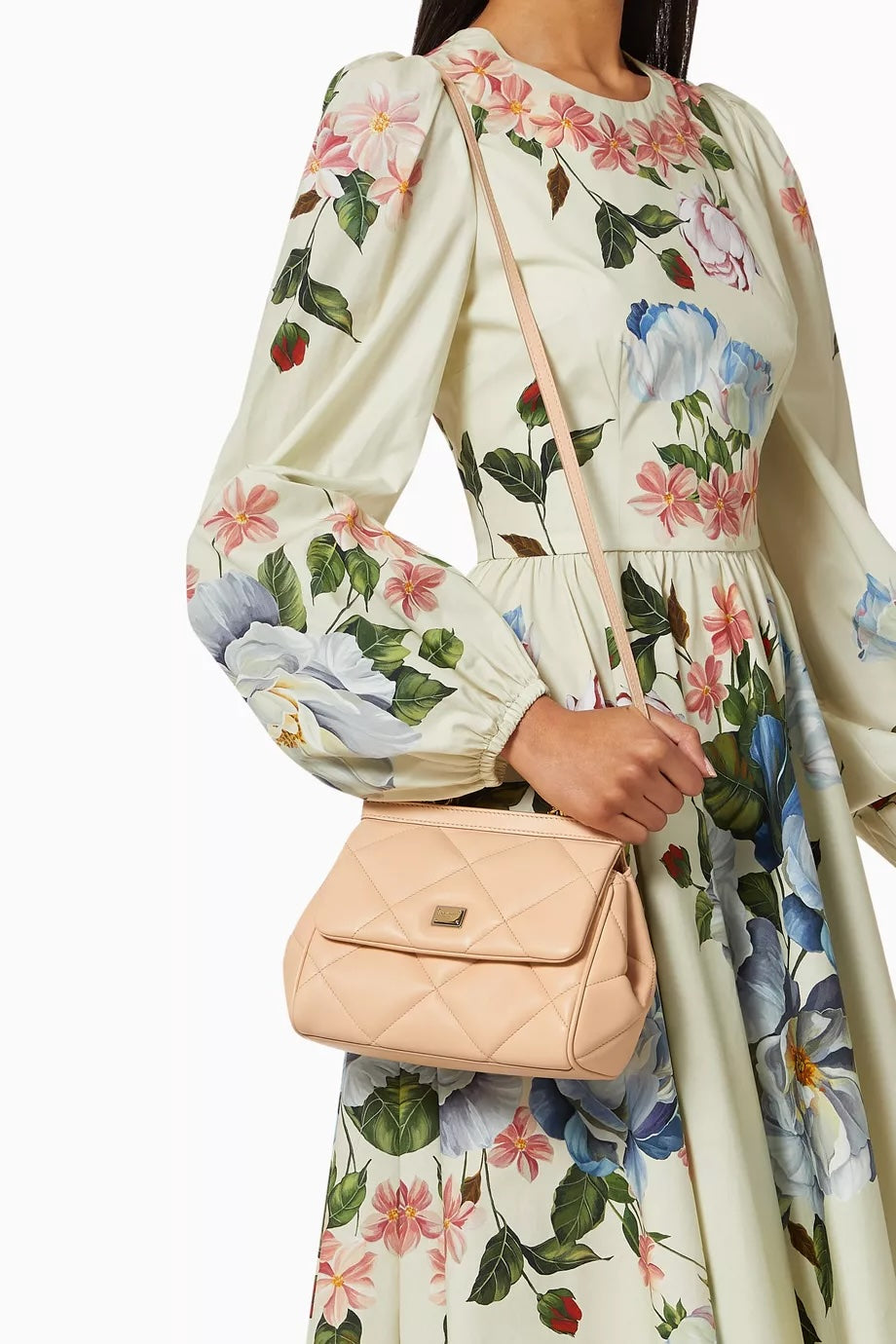 DOLCE &amp; GABBANA MEDIUM ARIA MATELASSÉ LEATHER SICILY SHOULDER BAG