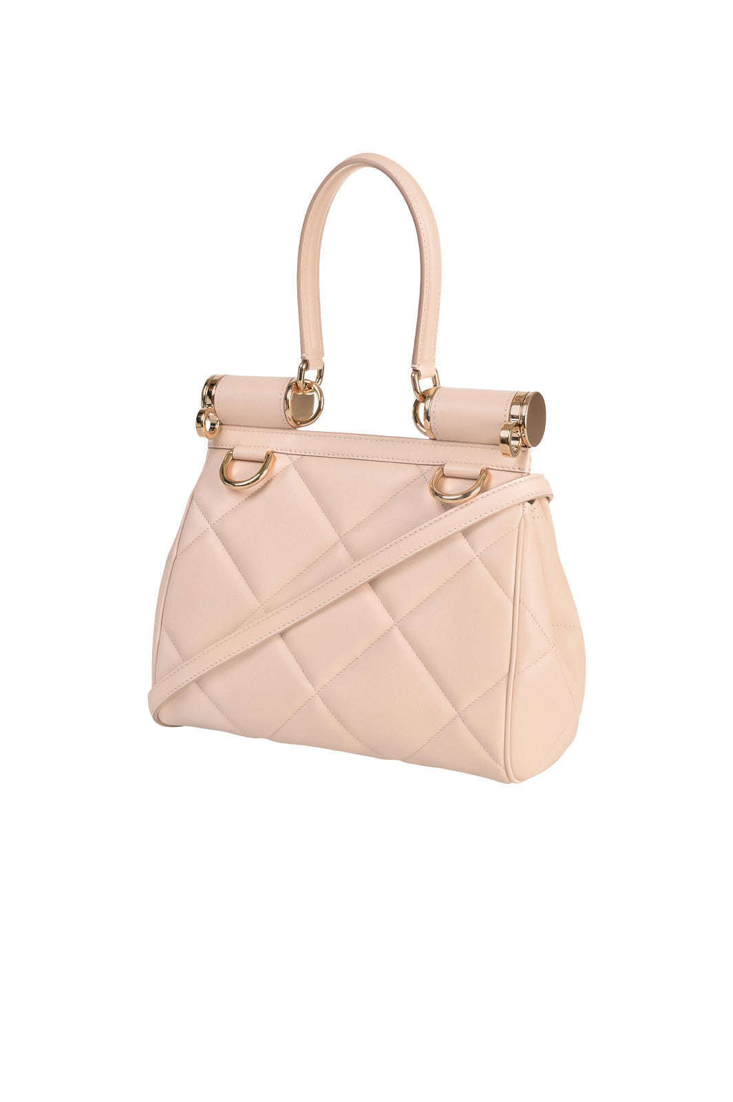 DOLCE &amp; GABBANA MEDIUM ARIA MATELASSÉ LEATHER SICILY SHOULDER BAG