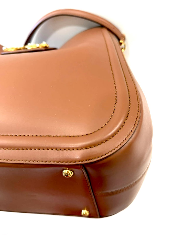 DOLCE &amp; GABBANA DG AMORE CALFSKIN LEATHER SATCHEL BAG