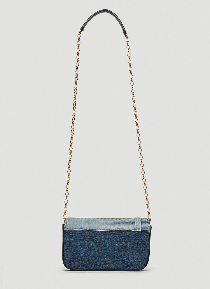 DOLCE &amp; GABBANA DG GIRLS PATCHWORK DENIM CHAIN BAG