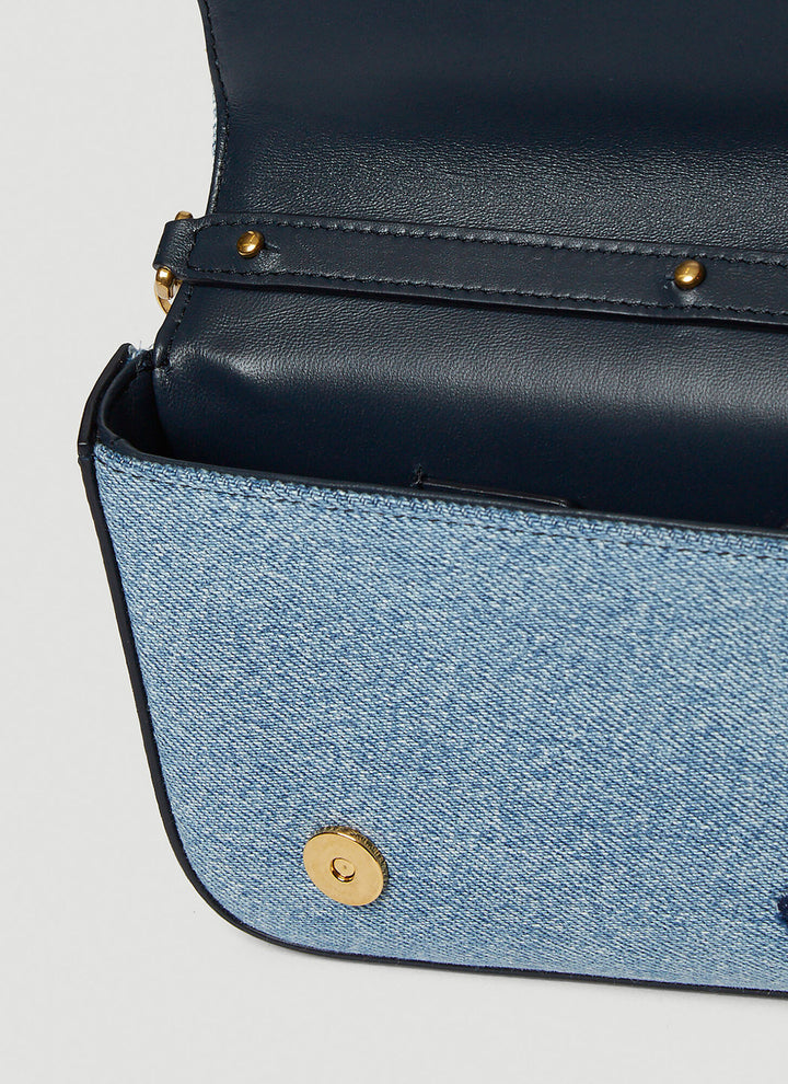 DOLCE &amp; GABBANA DG GIRLS PATCHWORK DENIM CHAIN BAG