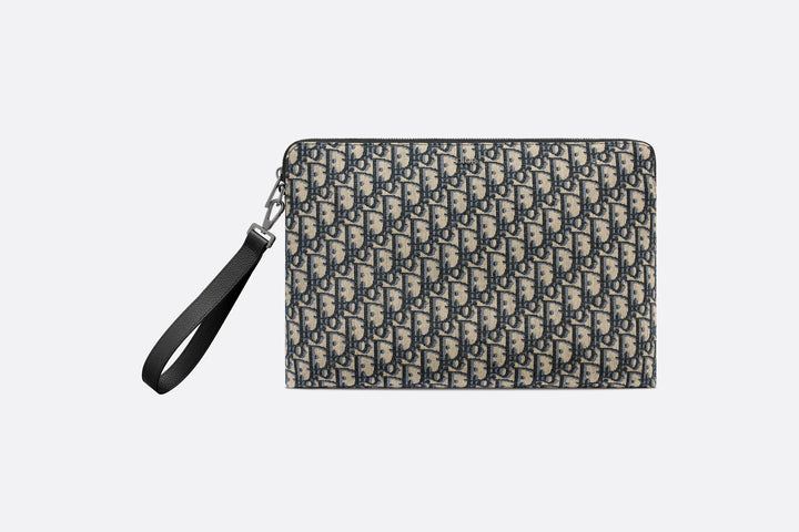 DIOR OBLIQUE A4 ZIPPED POUCH