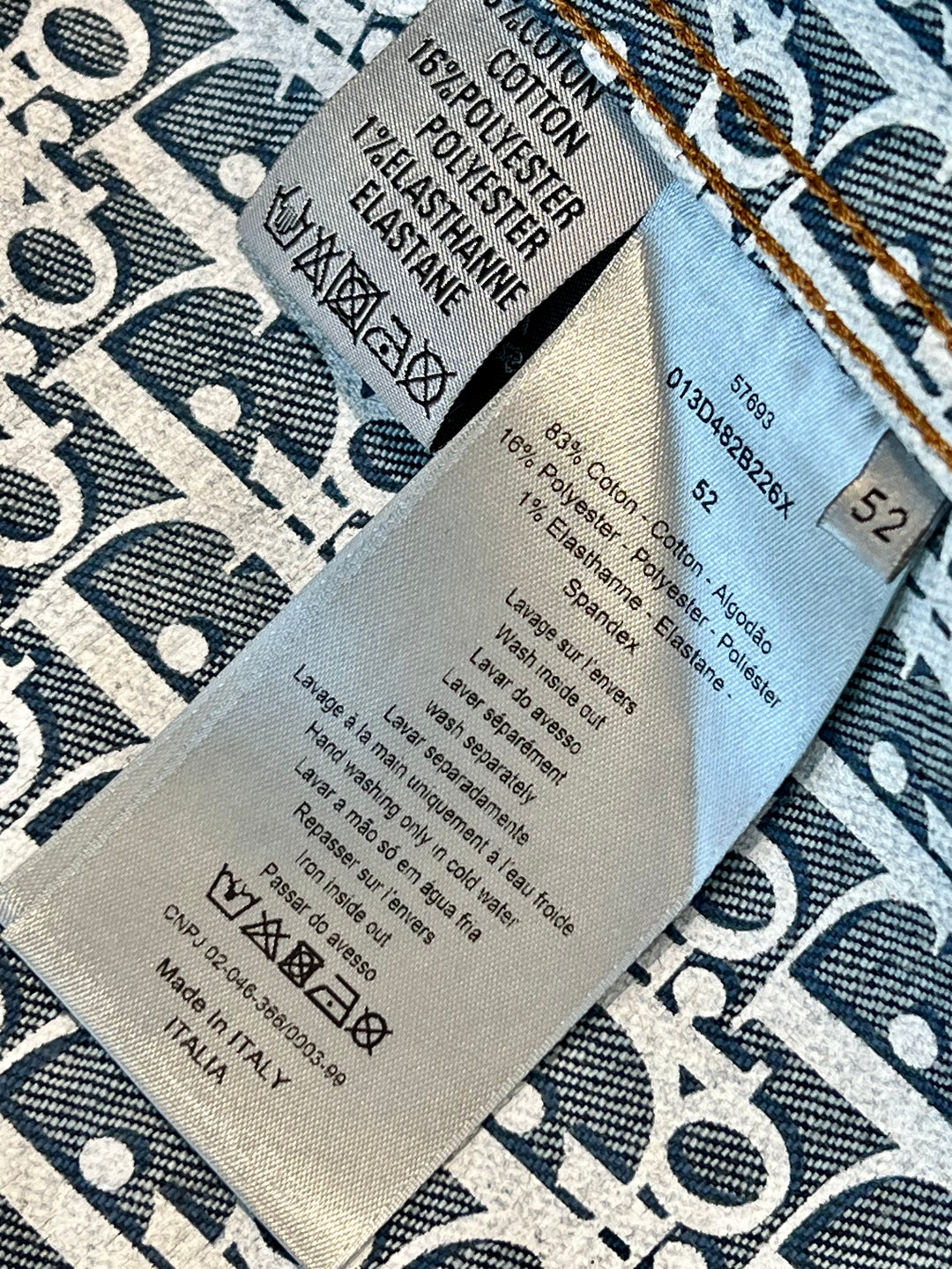 DIOR OBLIQUE RAW DENIM JACKET – Caroline's Fashion Luxuries