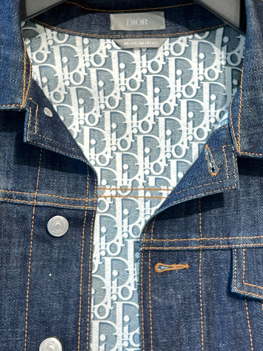 DIOR OBLIQUE RAW DENIM JACKET
