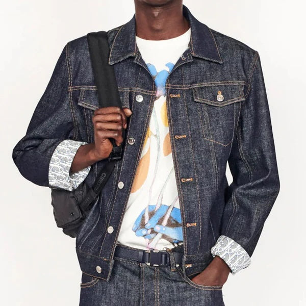 DIOR OBLIQUE RAW DENIM JACKET