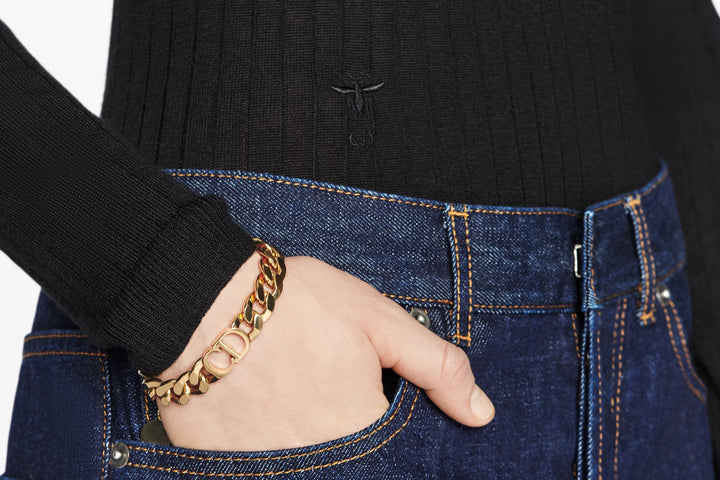DIOR ÉTOILE CD LOGO CHAIN BRACELET