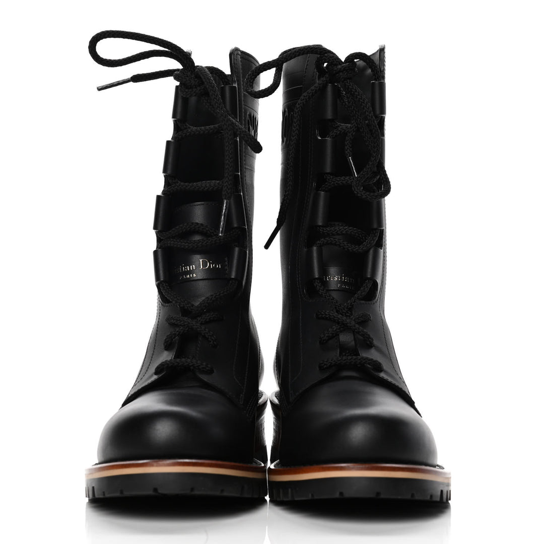 DIOR CALFSKIN LEATHER QUEST HIKING BOOTS