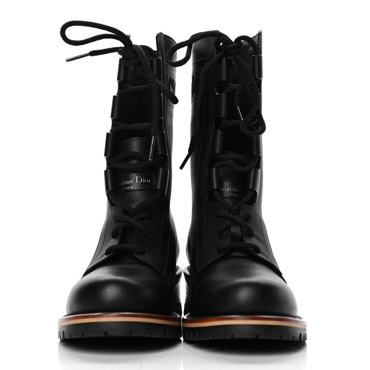 DIOR CALFSKIN LEATHER QUEST HIKING BOOTS