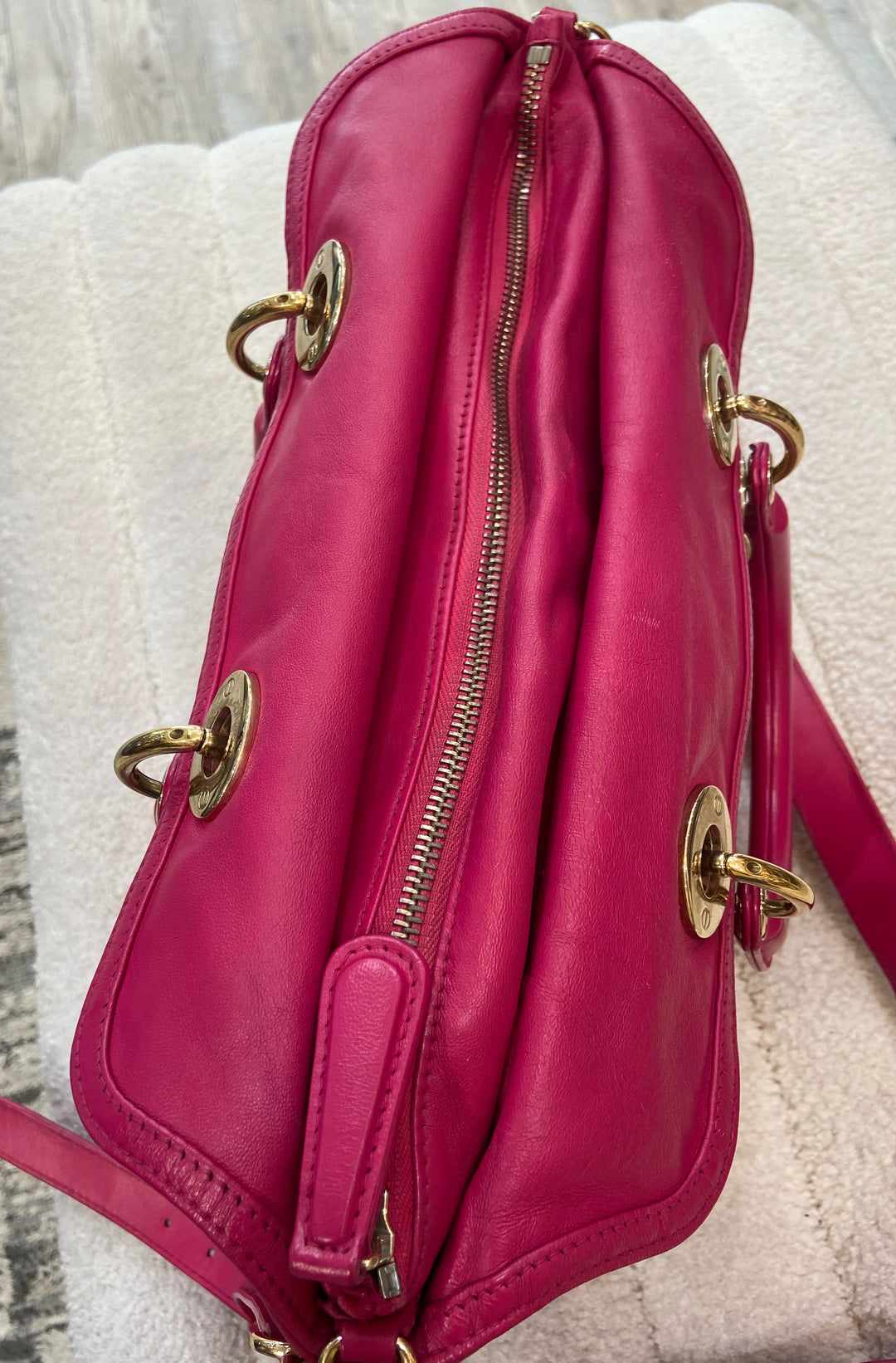 DIOR QUILTED LEATHER CANNAGE GRANVILLE BAG