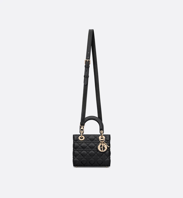 DIOR CANNAGE CALFSKIN LEATHER SMALL LADY DIOR BAG
