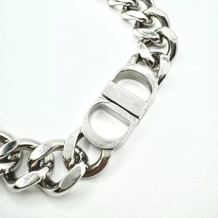 DIOR BRASS CD CHAIN LINK NECKLACE