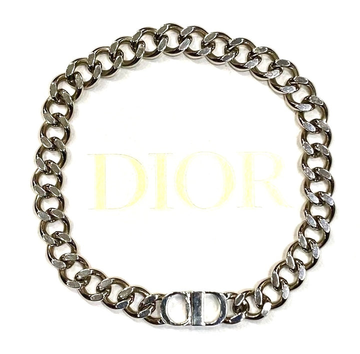 DIOR BRASS CD CHAIN LINK NECKLACE